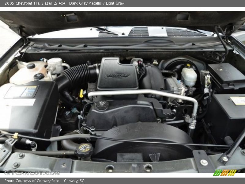 Dark Gray Metallic / Light Gray 2005 Chevrolet TrailBlazer LS 4x4