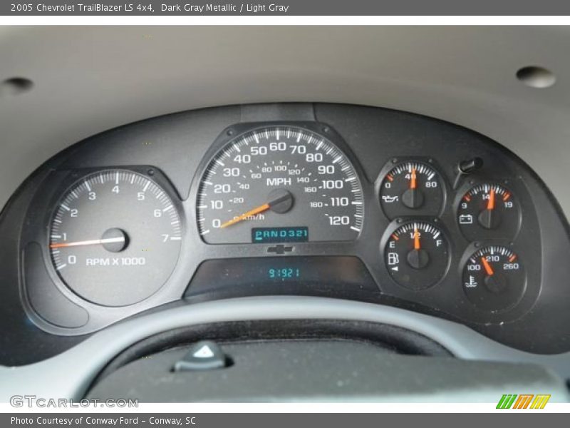 Dark Gray Metallic / Light Gray 2005 Chevrolet TrailBlazer LS 4x4