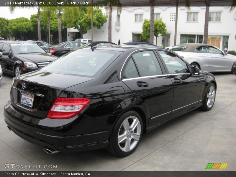 Black / Black 2010 Mercedes-Benz C 300 Sport