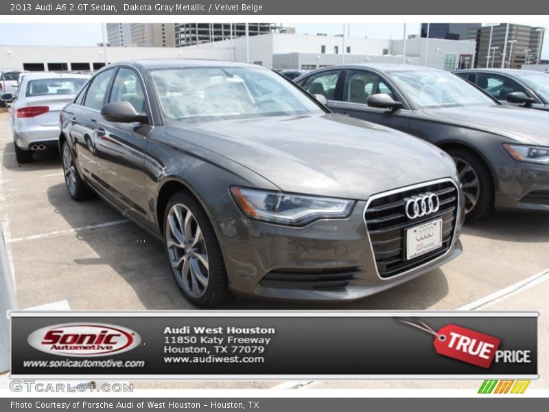 Dakota Gray Metallic / Velvet Beige 2013 Audi A6 2.0T Sedan