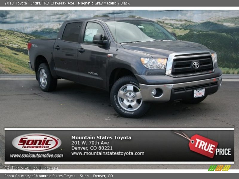 Magnetic Gray Metallic / Black 2013 Toyota Tundra TRD CrewMax 4x4