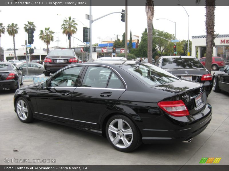 Black / Black 2010 Mercedes-Benz C 300 Sport