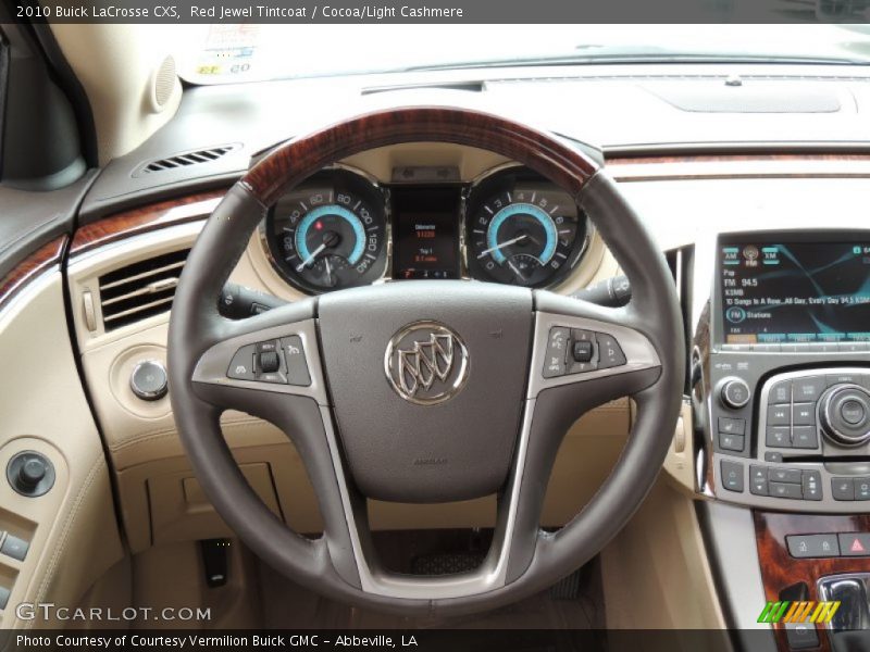Red Jewel Tintcoat / Cocoa/Light Cashmere 2010 Buick LaCrosse CXS
