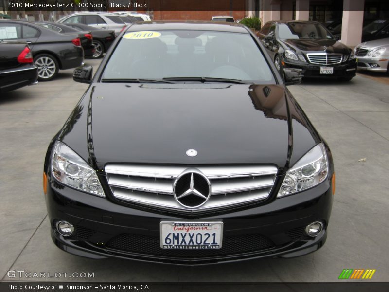 Black / Black 2010 Mercedes-Benz C 300 Sport