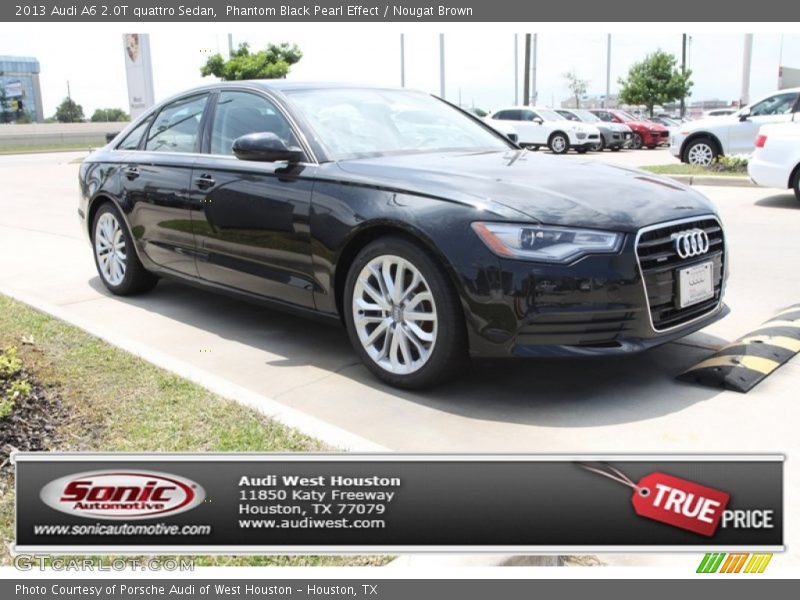 Phantom Black Pearl Effect / Nougat Brown 2013 Audi A6 2.0T quattro Sedan