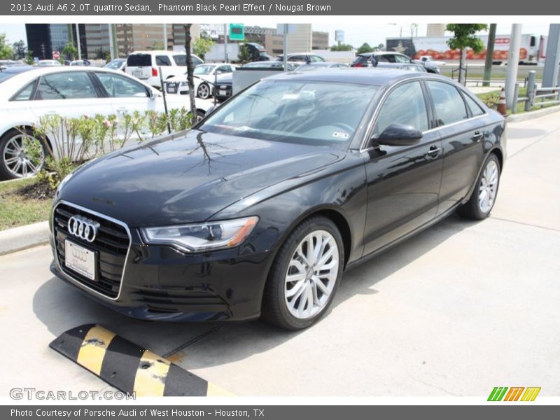 Phantom Black Pearl Effect / Nougat Brown 2013 Audi A6 2.0T quattro Sedan