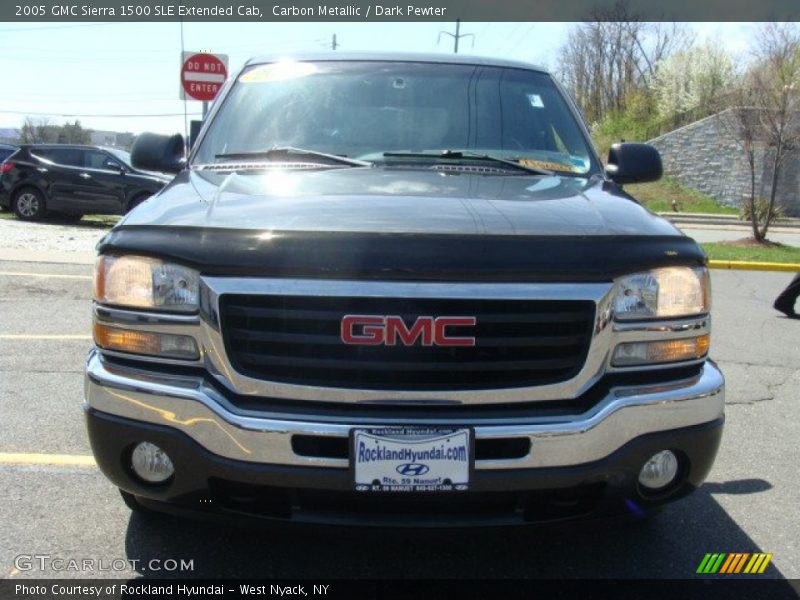 Carbon Metallic / Dark Pewter 2005 GMC Sierra 1500 SLE Extended Cab