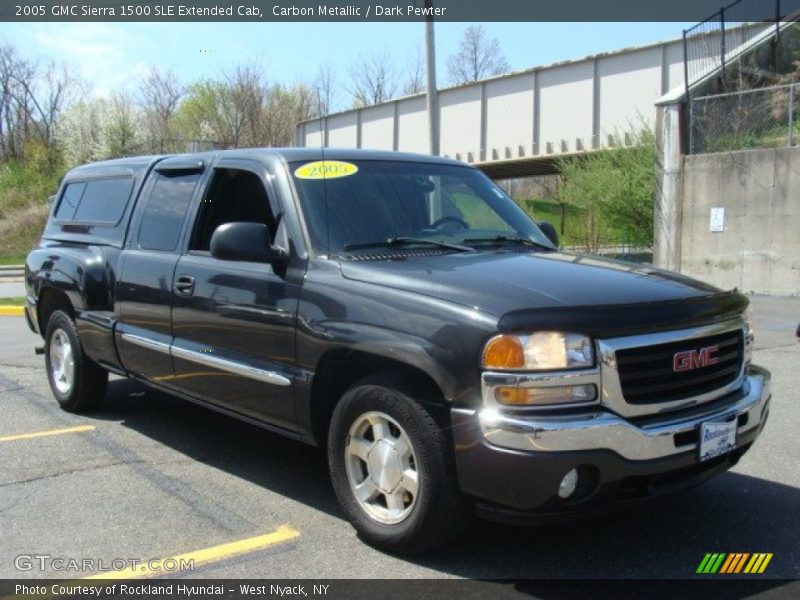 Carbon Metallic / Dark Pewter 2005 GMC Sierra 1500 SLE Extended Cab