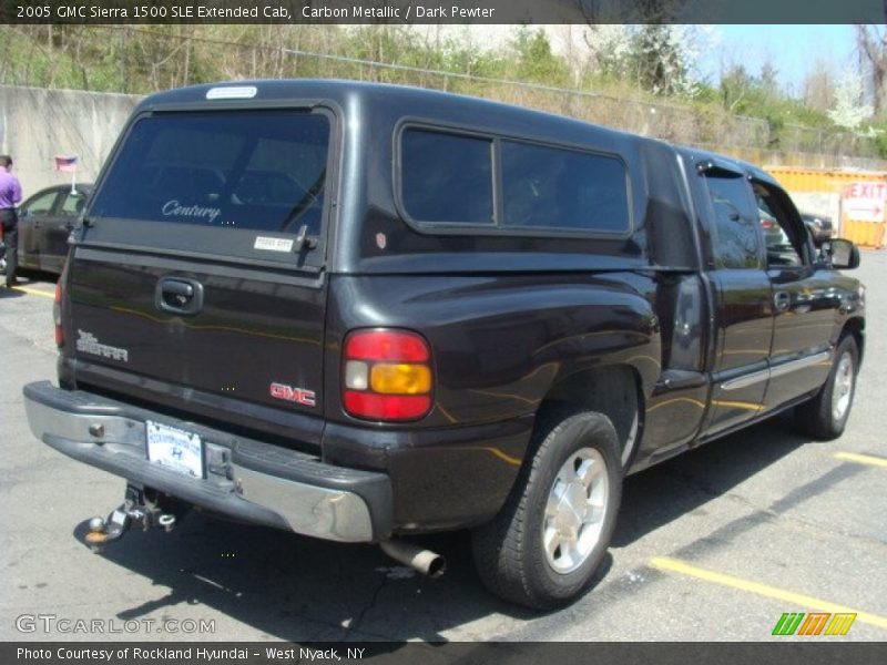 Carbon Metallic / Dark Pewter 2005 GMC Sierra 1500 SLE Extended Cab