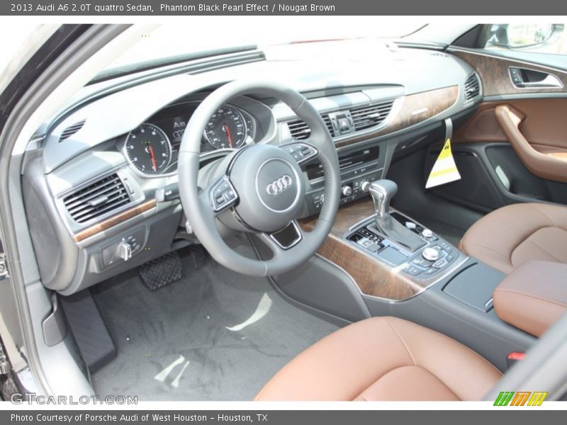 Phantom Black Pearl Effect / Nougat Brown 2013 Audi A6 2.0T quattro Sedan