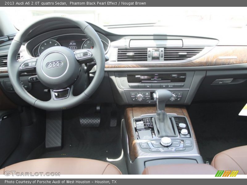 Phantom Black Pearl Effect / Nougat Brown 2013 Audi A6 2.0T quattro Sedan