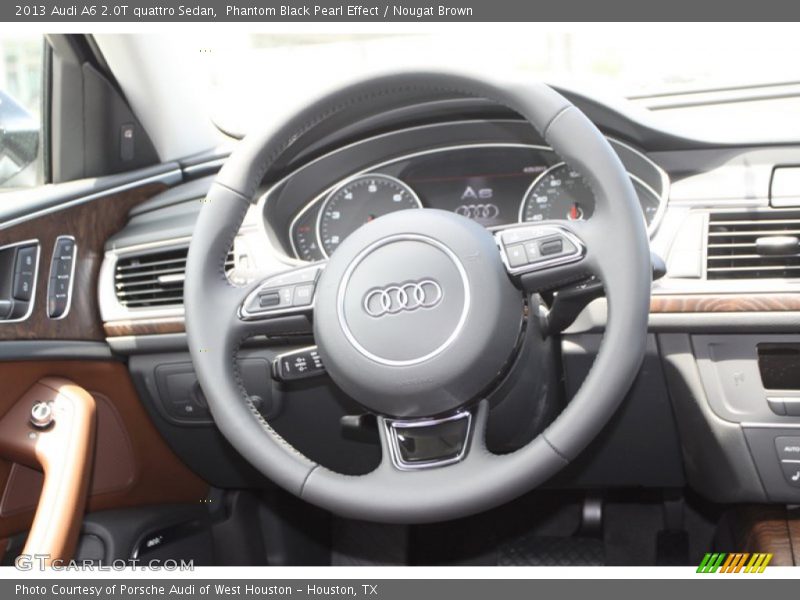Phantom Black Pearl Effect / Nougat Brown 2013 Audi A6 2.0T quattro Sedan