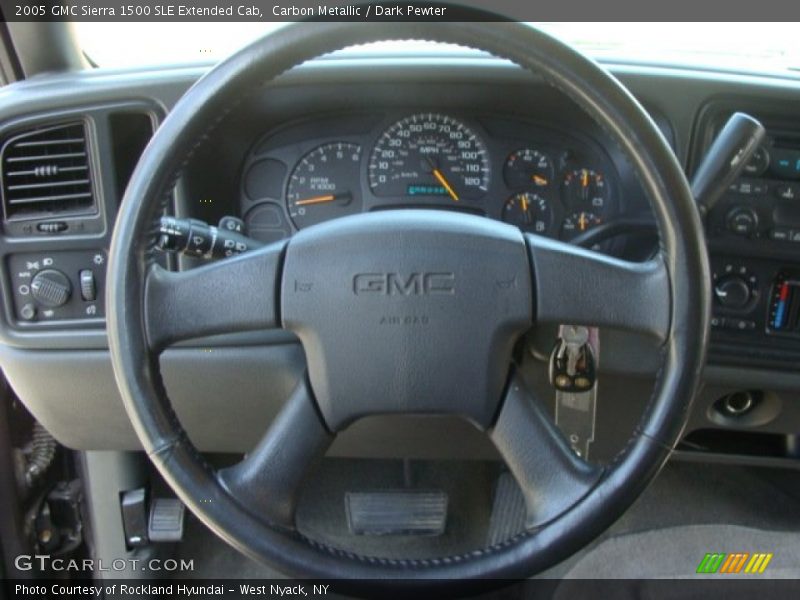 Carbon Metallic / Dark Pewter 2005 GMC Sierra 1500 SLE Extended Cab