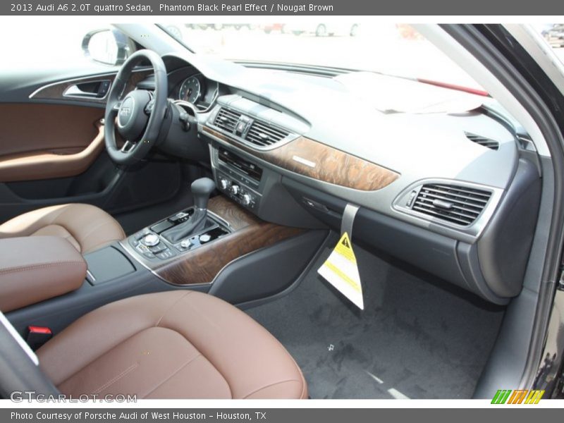 Phantom Black Pearl Effect / Nougat Brown 2013 Audi A6 2.0T quattro Sedan