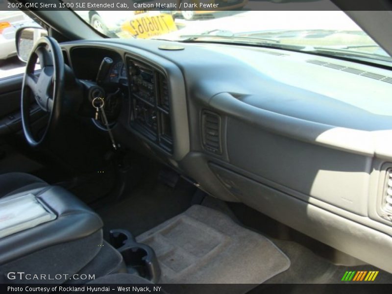 Carbon Metallic / Dark Pewter 2005 GMC Sierra 1500 SLE Extended Cab