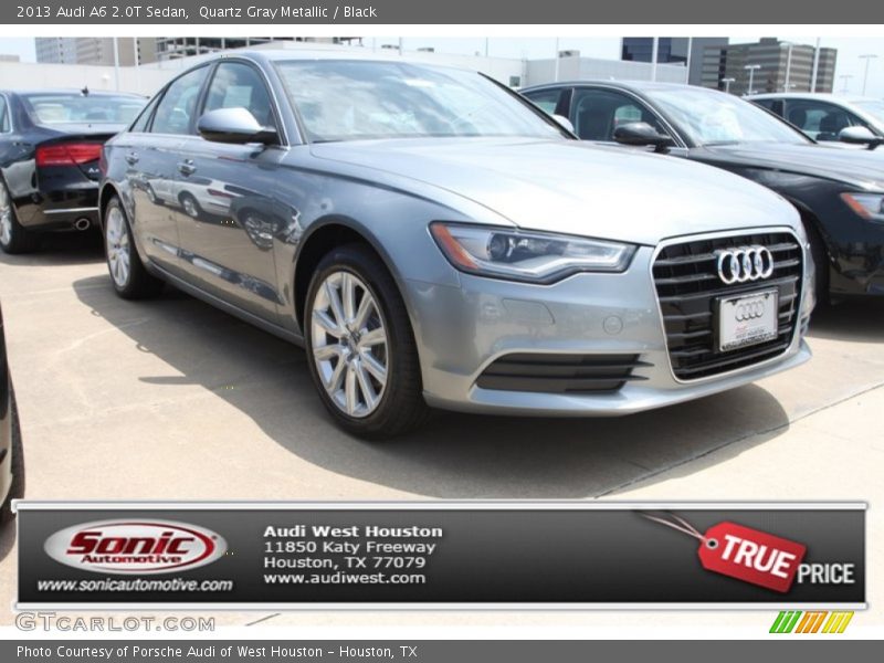 Quartz Gray Metallic / Black 2013 Audi A6 2.0T Sedan