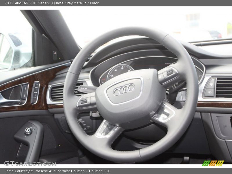 Quartz Gray Metallic / Black 2013 Audi A6 2.0T Sedan