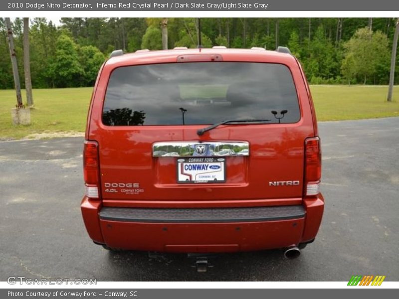 Inferno Red Crystal Pearl / Dark Slate Gray/Light Slate Gray 2010 Dodge Nitro Detonator