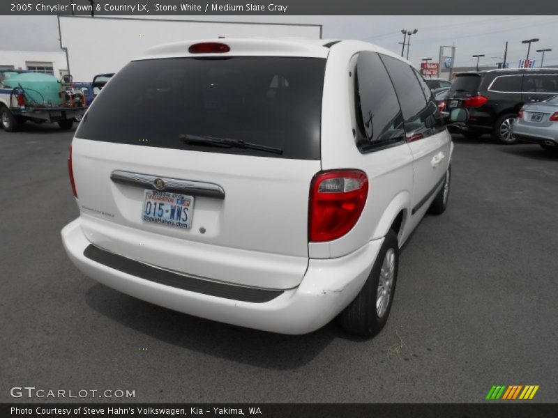 Stone White / Medium Slate Gray 2005 Chrysler Town & Country LX