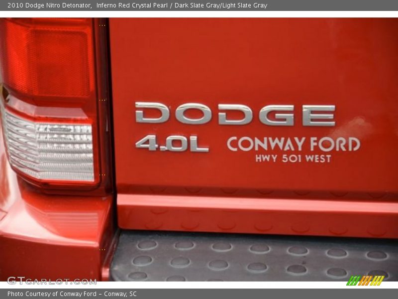 Inferno Red Crystal Pearl / Dark Slate Gray/Light Slate Gray 2010 Dodge Nitro Detonator