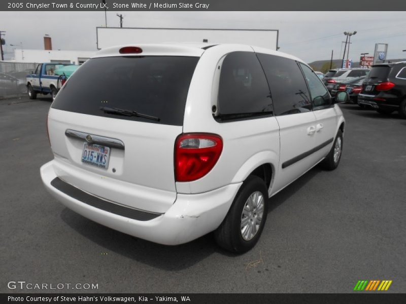 Stone White / Medium Slate Gray 2005 Chrysler Town & Country LX
