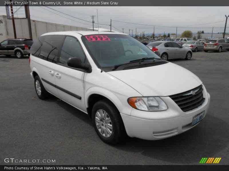 Stone White / Medium Slate Gray 2005 Chrysler Town & Country LX