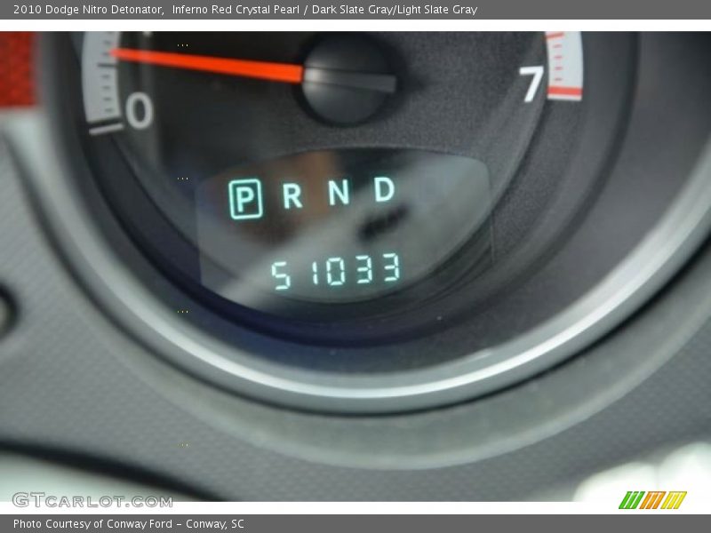 Inferno Red Crystal Pearl / Dark Slate Gray/Light Slate Gray 2010 Dodge Nitro Detonator