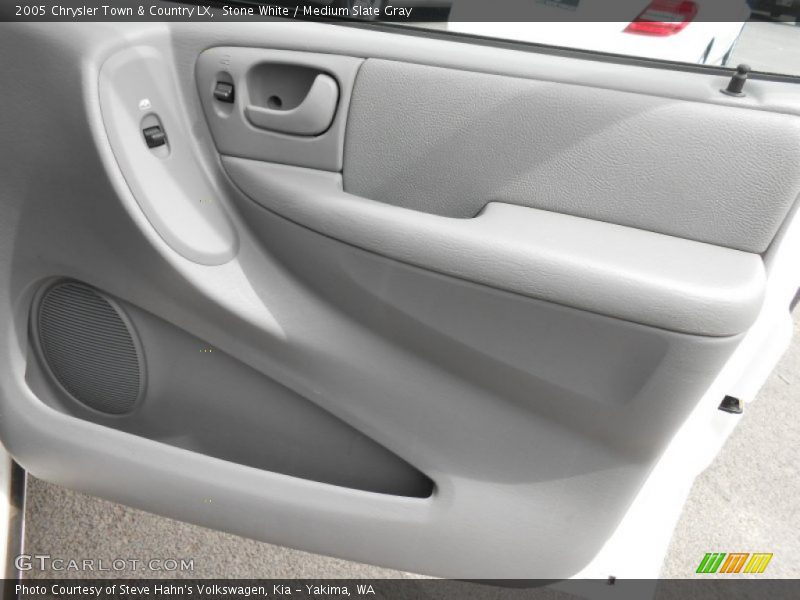 Stone White / Medium Slate Gray 2005 Chrysler Town & Country LX