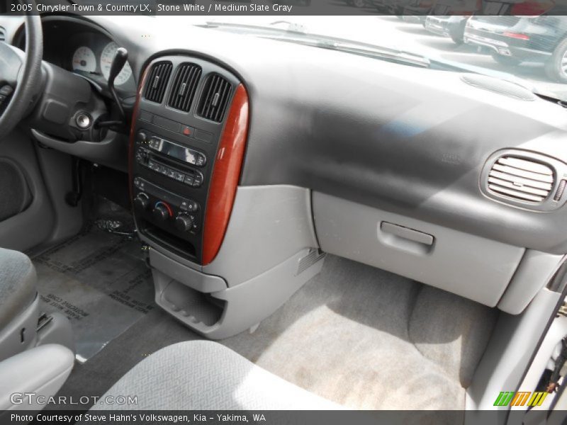 Stone White / Medium Slate Gray 2005 Chrysler Town & Country LX
