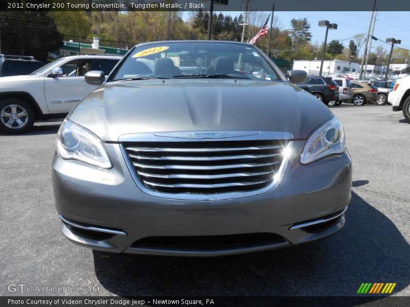 Tungsten Metallic / Black 2012 Chrysler 200 Touring Convertible