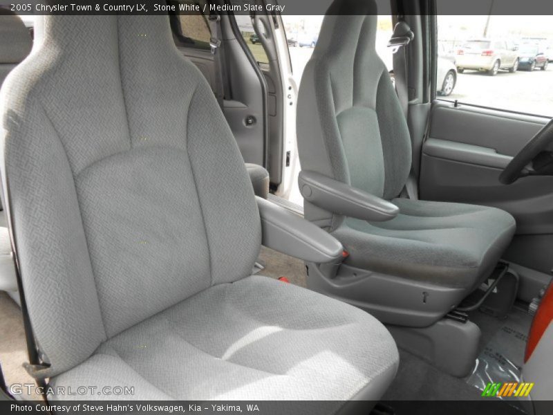 Stone White / Medium Slate Gray 2005 Chrysler Town & Country LX