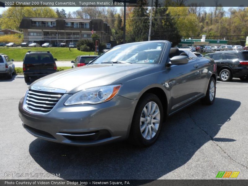 Tungsten Metallic / Black 2012 Chrysler 200 Touring Convertible