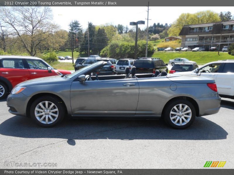 Tungsten Metallic / Black 2012 Chrysler 200 Touring Convertible