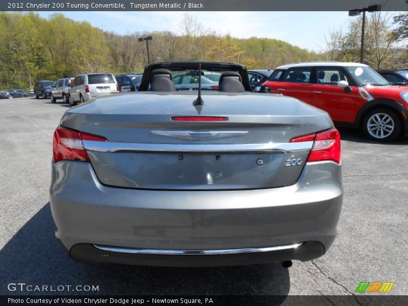Tungsten Metallic / Black 2012 Chrysler 200 Touring Convertible