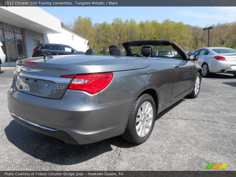 Tungsten Metallic / Black 2012 Chrysler 200 Touring Convertible