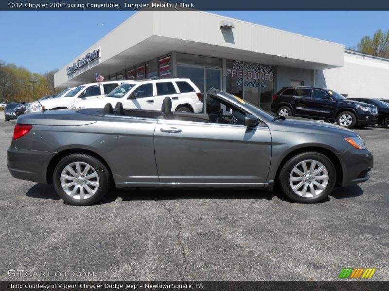 Tungsten Metallic / Black 2012 Chrysler 200 Touring Convertible