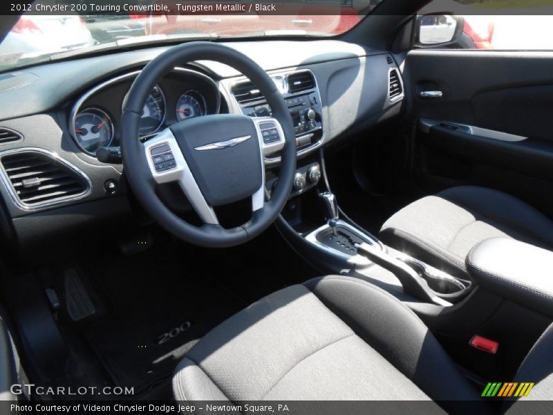 Tungsten Metallic / Black 2012 Chrysler 200 Touring Convertible