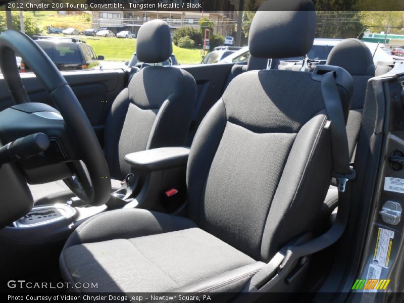 Tungsten Metallic / Black 2012 Chrysler 200 Touring Convertible