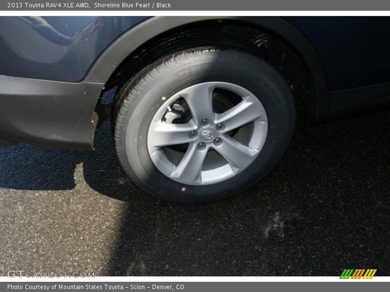 Shoreline Blue Pearl / Black 2013 Toyota RAV4 XLE AWD