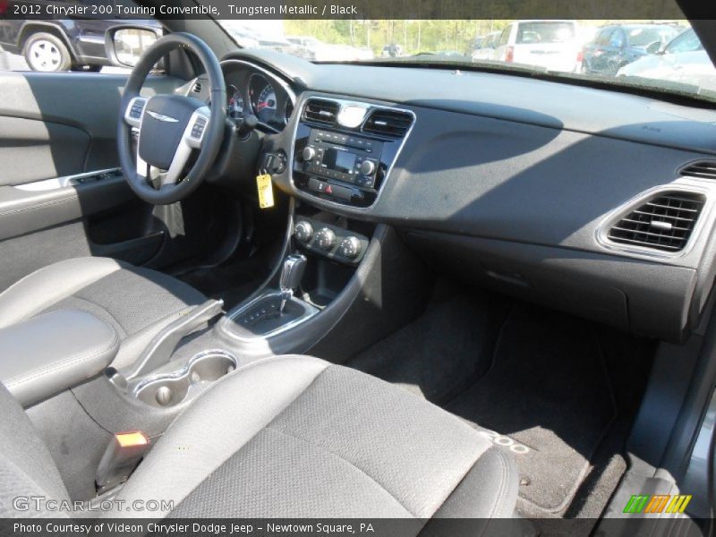 Tungsten Metallic / Black 2012 Chrysler 200 Touring Convertible