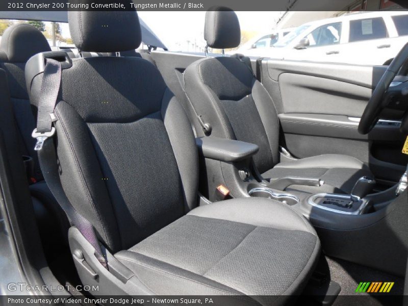 Tungsten Metallic / Black 2012 Chrysler 200 Touring Convertible