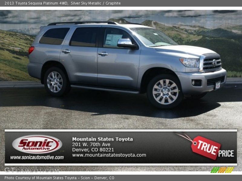 Silver Sky Metallic / Graphite 2013 Toyota Sequoia Platinum 4WD
