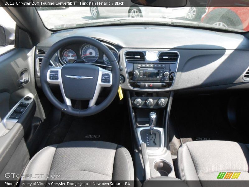 Tungsten Metallic / Black 2012 Chrysler 200 Touring Convertible