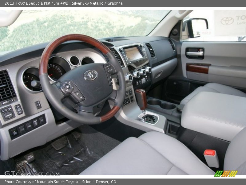 Silver Sky Metallic / Graphite 2013 Toyota Sequoia Platinum 4WD