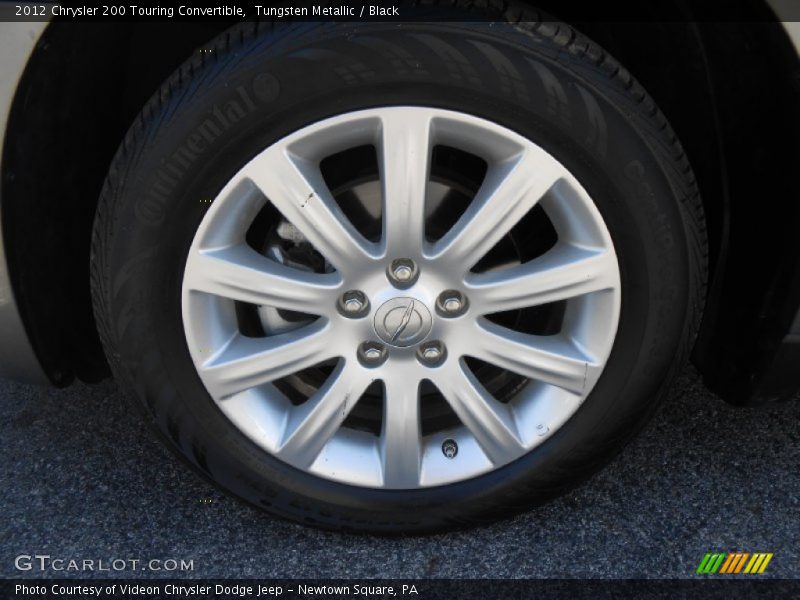 Tungsten Metallic / Black 2012 Chrysler 200 Touring Convertible