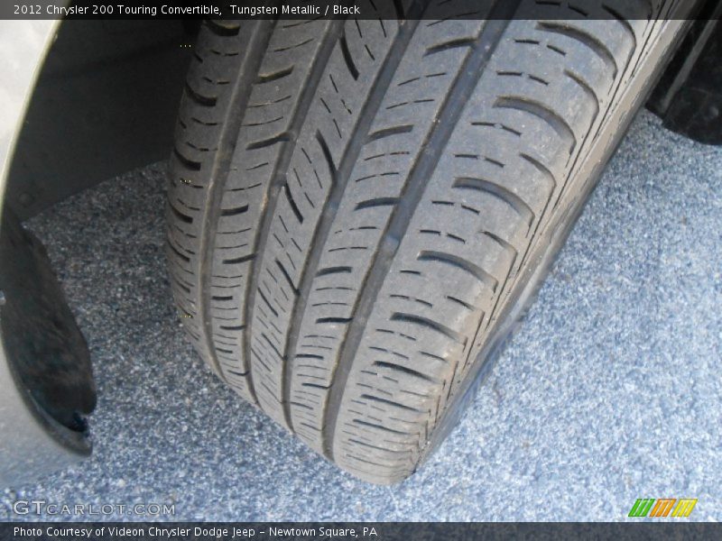 Tungsten Metallic / Black 2012 Chrysler 200 Touring Convertible