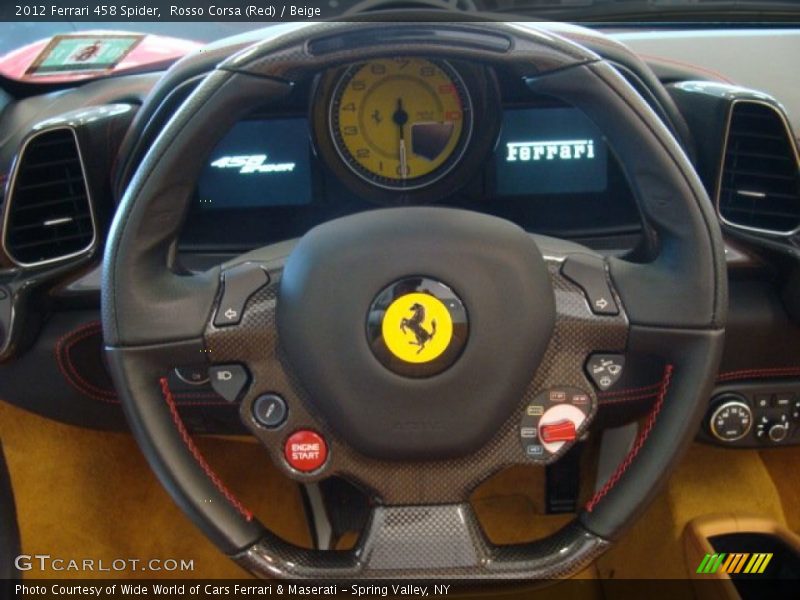 Rosso Corsa (Red) / Beige 2012 Ferrari 458 Spider