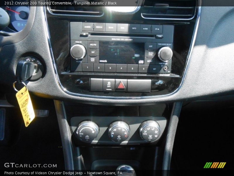 Tungsten Metallic / Black 2012 Chrysler 200 Touring Convertible