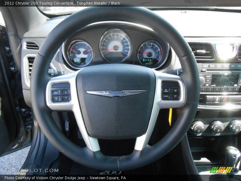 Tungsten Metallic / Black 2012 Chrysler 200 Touring Convertible