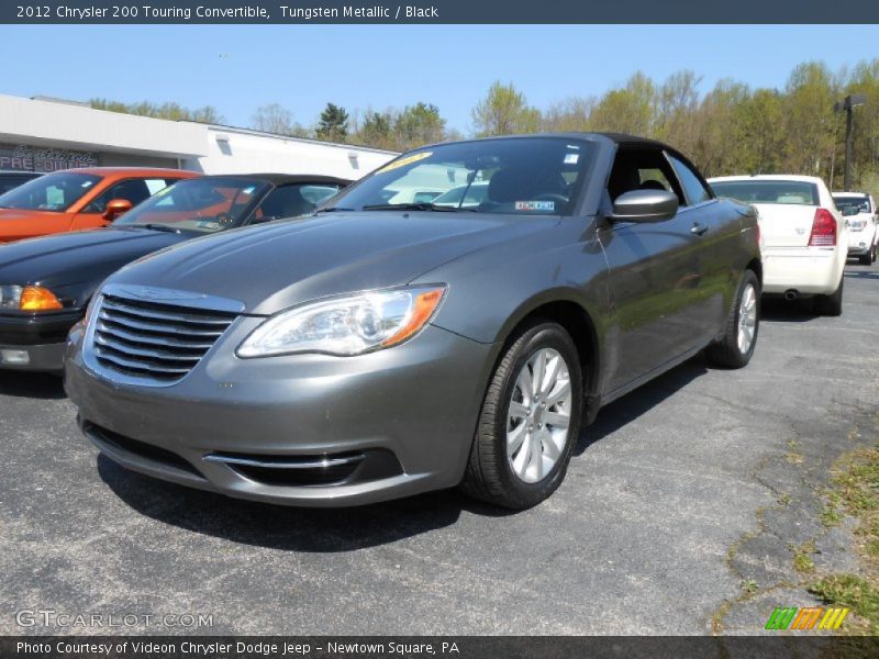 Tungsten Metallic / Black 2012 Chrysler 200 Touring Convertible